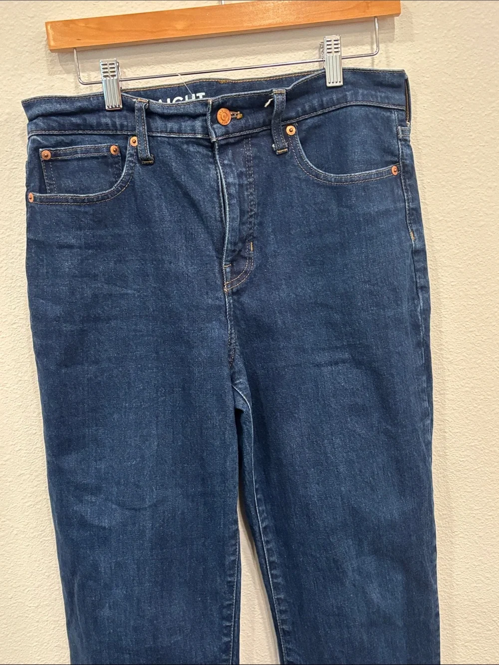 J. Crew Men’s Straight-Leg Dark Blue Denim Jeans 29